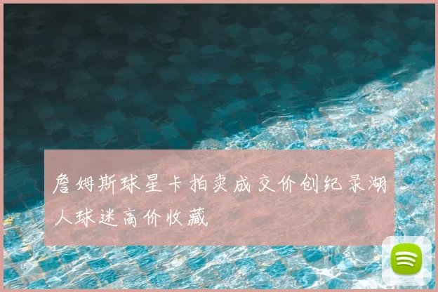 詹姆斯球星卡拍卖成交价创纪录湖人球迷高价收藏